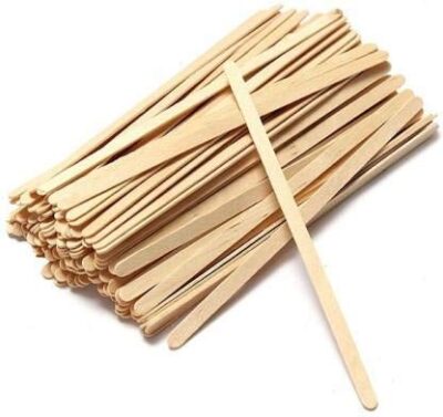 HushLush Disposable Birchwood Coffee/Tea Stirrer Sticks | Bamboo Stirrer| Stir Sticks for Hot Beverages | Craft Stick with Round End| Eco-Friendly| (1000PCs, 5.5 in)