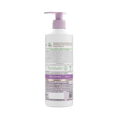 Mamaearth Rosemary Anti-Hair Fall Shampoo With Rosemary & Methi Dana | For Reducing Hair Loss & Breakage | Up To 94% Stronger Hair* | Up To 93% Less Hair Fall | For Men & Women | 400 ml