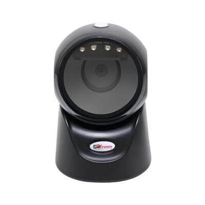 1D 2D QR Hands-Free Desktop Barcode Scanner | Tabletop Plug & Play Automatic | Scan All Types of Barcode | Useful for Supermarkets Malls Warehouse Retail | Wide Scan Window | Adjustable Angle