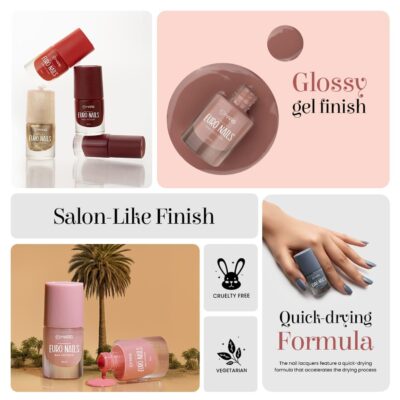 MARS EURO Nail Lacquer | Glossy Gel Finish | Rich Pigmentation | Chip Free | Quick Drying Formula | Long Lasting Nail Polish for Women | (6.0 ml) (Shade-69)