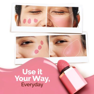 Mamaearth Glow Serum Blush with Vitamin C & Rose Extract - 5 ml - Rosy Flush | Weightless Serum Formula | Long-lasting | Blendable, Water-like Texture