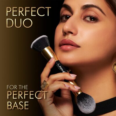 Lakme Absolute Makeup Master Tools - Dual Ended Fondation&Powder Brush
