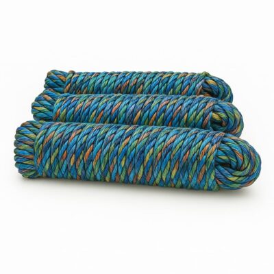 MAHIRA PP Hanging Rope Multicolor, 4MM, High Strength Plastic Twist Rope, Washing line, Clothes Lines for Multiuse Indoor Outdoor Use Clothes Drying, Packing, Tying, Fishing, Survey, More (4MM x 20M)