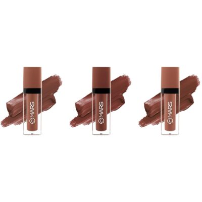 MARS Queen of Mattes Lipstick Valentine Gift Items Box Set (3 x 4.5 ml) (BROWNS) | Smudgeproof & Transferproof | Intense Swipe Pigmentation | Long-Lasting Wear
