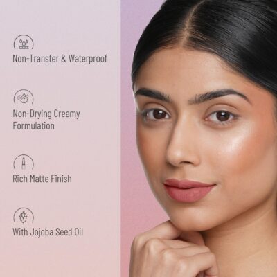 Swiss Beauty Non-Transfer Waterproof Lipstick with Jojoba Seed Oil | Matte Finish | Long-Lasting | Highly Pigmented | Shade- Bronze, 3gm