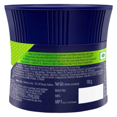 Parachute Advansed Men Hair Cream, Anti-Dandruff, 100 gm