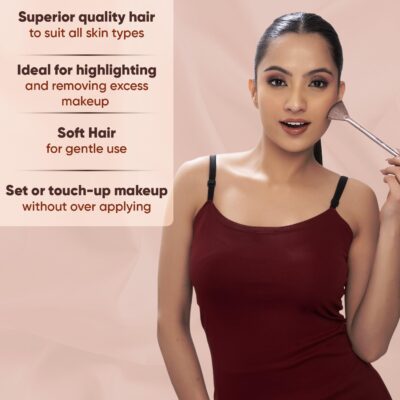Vega Fan Brush for Face Highlighter, Fan Makeup Brush, Perfect For Highlighting and Remove Access Powder, (MBN-11)
