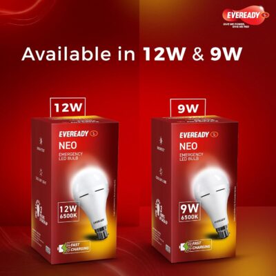 Eveready 12W B22D Emergency Inverter LED Bulb| Cool Day Light (6500K) | Energy Efficient | 4 Hour Battery Backup | Li-on Battery Inside (2)
