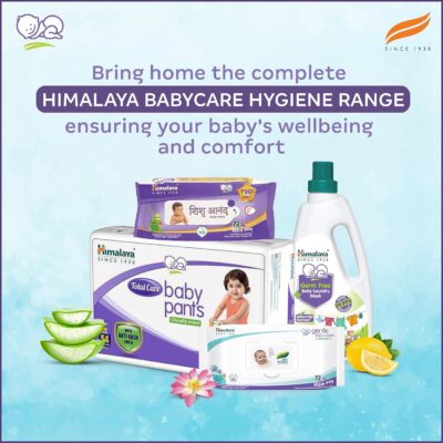 Himalaya Gentle Baby Wipes - 72 Pieces (Pack of 2)