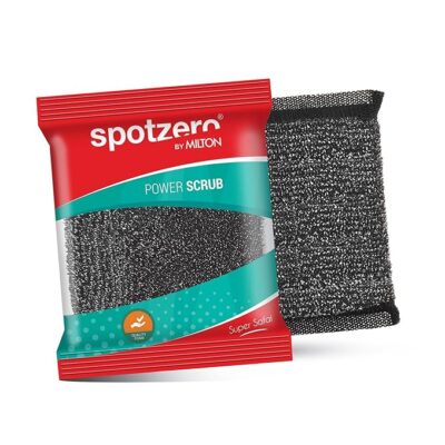 Spotzero By Milton Power Scrub Stainless Steel Untensil Scrubber 1 Piece | Easy to Clean | Reuse | Durable | Cleaning Utensil