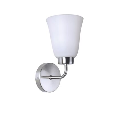 Philips Trumpet Nickel Wall Light | Decorative Indoor Wall Lamp For Bedroom & Hall | Bulb Base : E27 (Bulb Not Included)