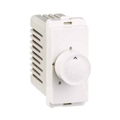 Schneider Electric P3100 P3100 Plastic 1 Module Step Type Fan Regulator (White)