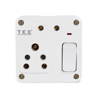 Combined Box 6A with Universal Socket, Master Switch, LED Indicator | 240V Power Utility Box for Home, Office, Appliances | Without Wire, 6 Month Warranty(SMALL COMBINED BOX 1+2)