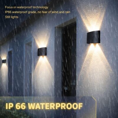 One94Store LED Outdoor Wall Light Pack of 1 | Warm White (WW) 2 -Way Wall Lamp | 4W Aluminium Body, Rainproof & Shockproof, Decorative Step/Pathway/Light Fixture with 3 Month Warranty
