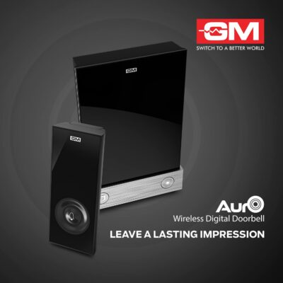 GM 4089 Auro Wireless Digital Doorbell with Remote 36 Selectable Melodies Volume Control Shuffle Function & lash