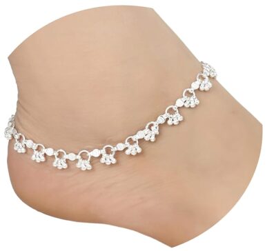 AanyaCentric Alloy Anklet for Women & Girls