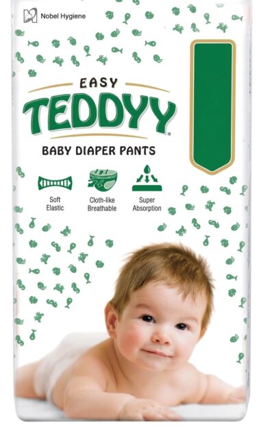 TEDDYY Easy Baby Diaper Pants XL Size (108 Pieces) with Rash Protection & 3x Faster Absorption