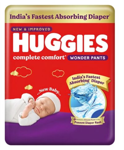 Huggies Comfort Dry Tape Diapers Medium (M) Size Baby Diapers Pack of 30