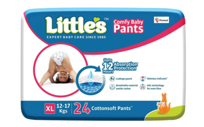 Little's Advanced Care Baby Diapers with 12-Hour Dryness & Wetness Indicator - XL Size (24 Count)