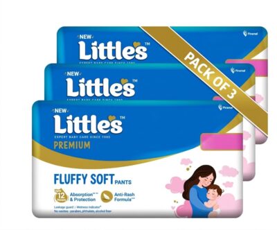 Little's Premium Comfy Night Baby Pants Medium Diapers (74 Pieces) | Overnight Absorption, Leak Protection & All-Night Dryness